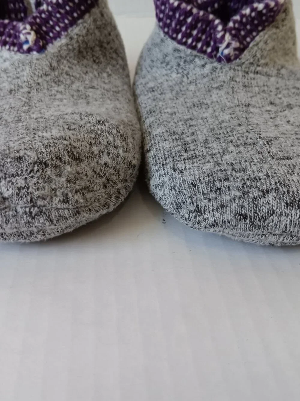 Bombas Kid's Purple/Blue Birdseye Gripper Slipper Size 11-13